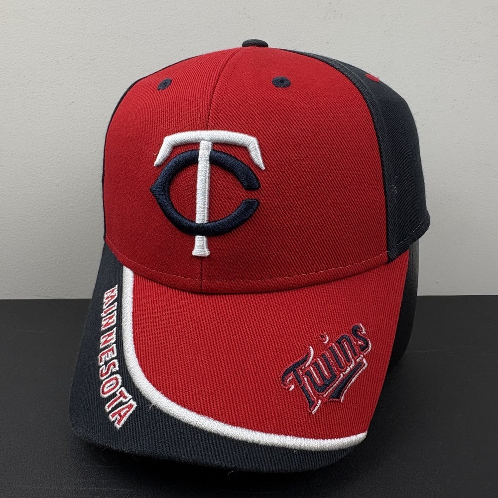 Minnesota Twins MLB Strapback Hat Cap Red Navy Embroidered TC Logo Baseball